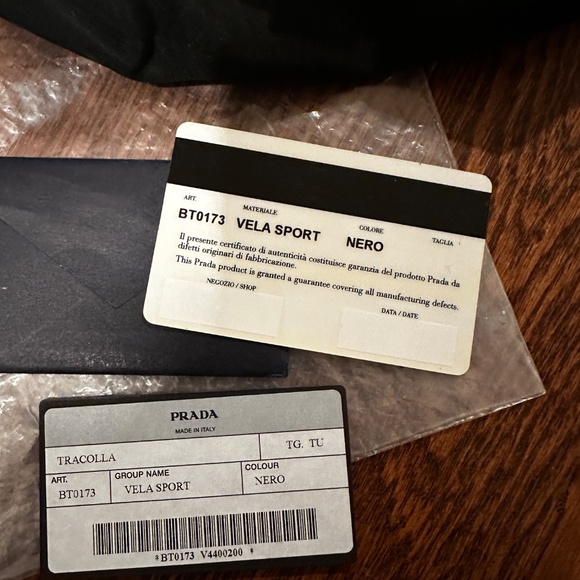 AUTHENTIC Prada black, nylon Vela Sport handbag - Picture 7 of 9